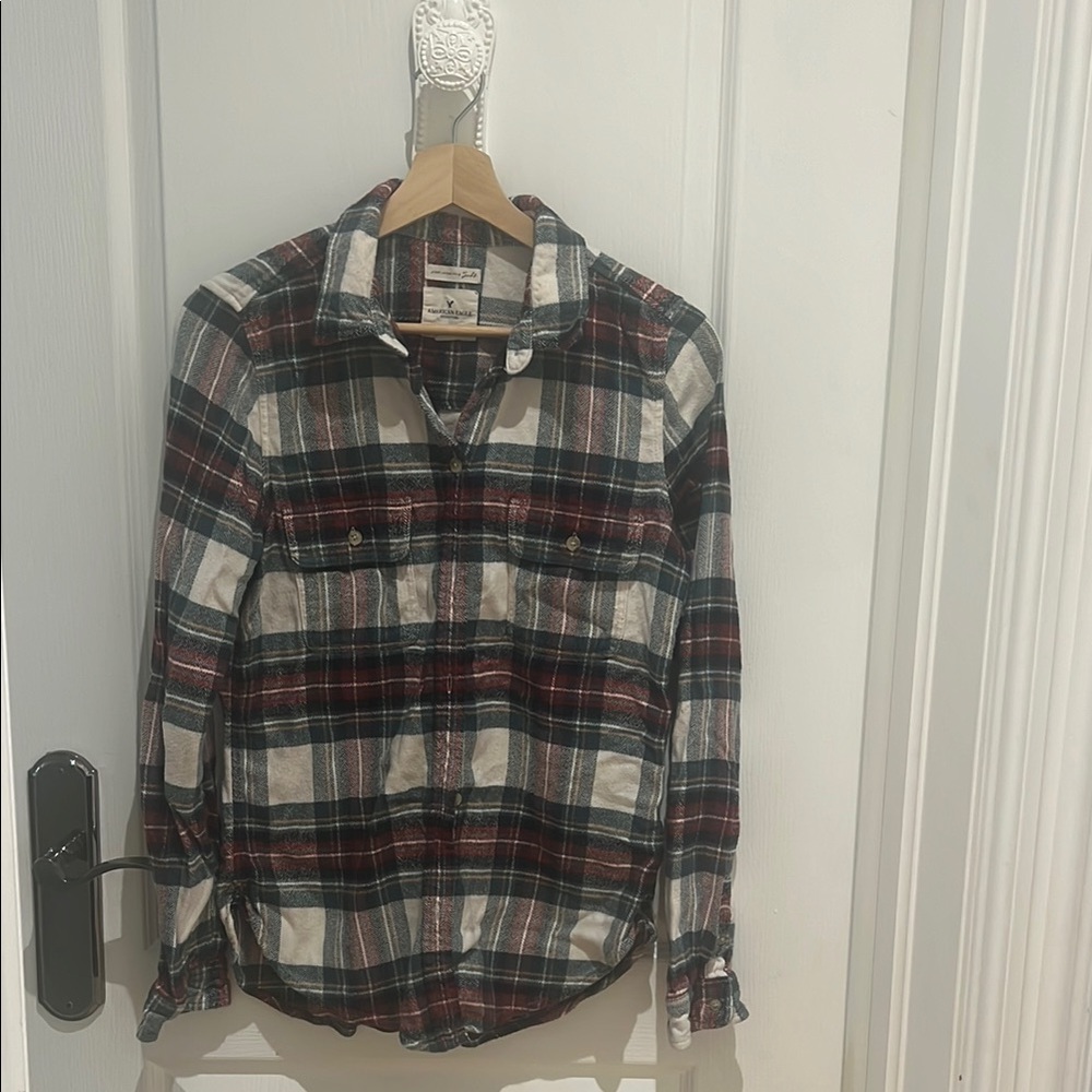 American Eagle Plaid Flannel Shirt